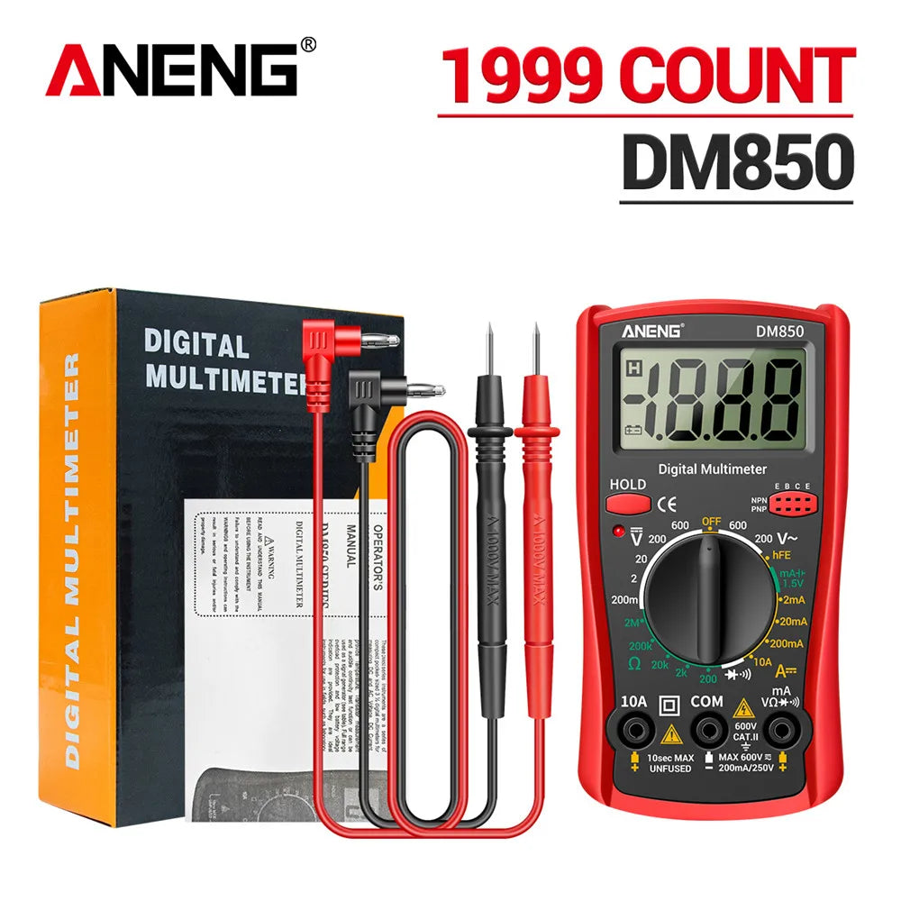 ANENG DM850 Digital Multimeter 1999 Counts Eletric Professional