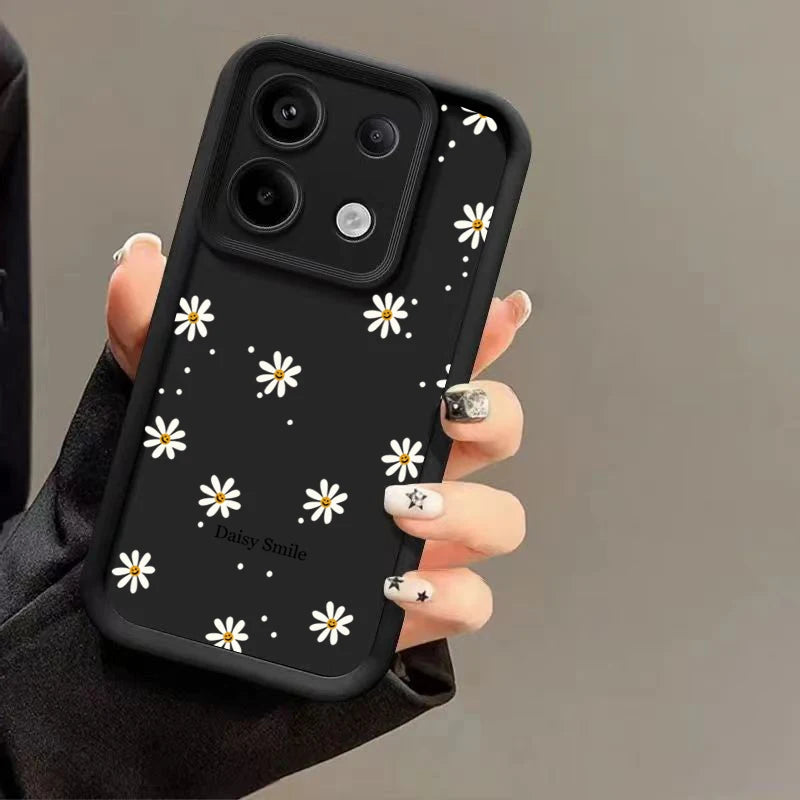Daisy Flowers Matte Phone Case for Xiaomi Redmi Note 13 12 Pro Plus 4G