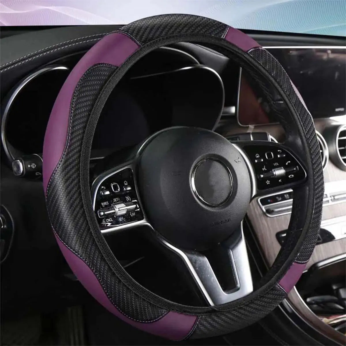 Non-inner-ring Automobile Steering Wheel Cover Leather Four Seasons