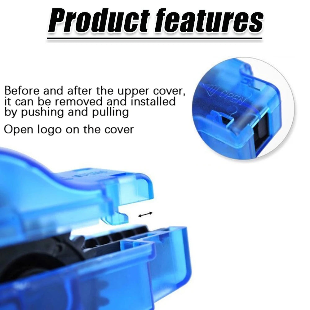 Chain Cleaner Cleaning Bicycle 3D Chain Brush Wash Tool Set MTB Bike