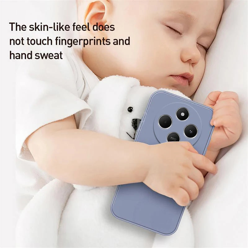 For Xiaomi Redmi 14C Case Liquid Silicone Plain Rubber TPU Protector