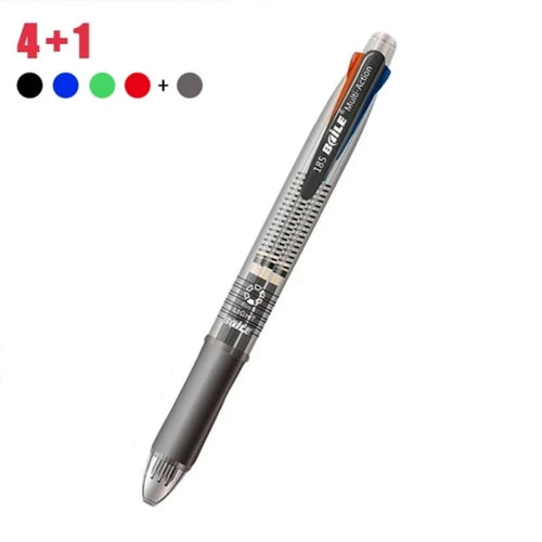 5 In 1 Multicolor Ballpoint Pens 4 Colors Ball Pen 1 Automatic Pencil