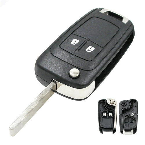 2 Button Car Folding Key Housing Replacement Folding Key For Opel For