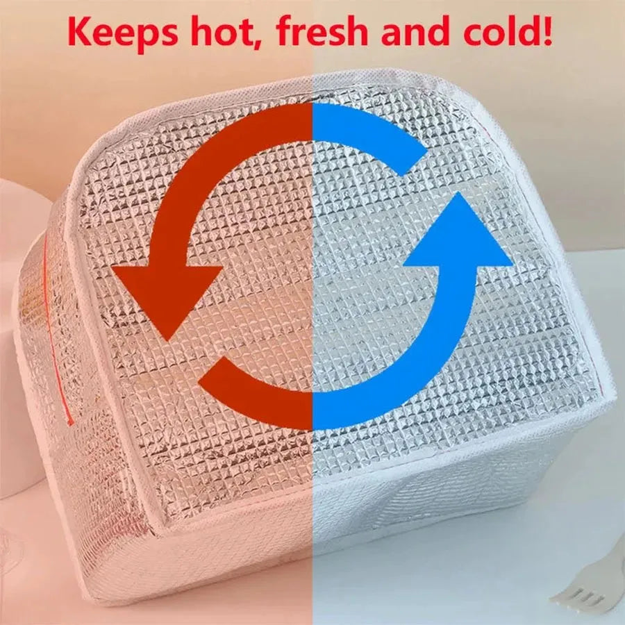 Lunch Bag Outdoor Portable Men's And Women's Aluminum Foil Thickened