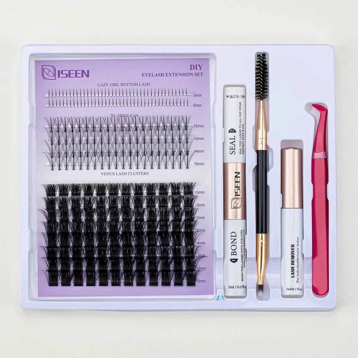 DIY Lash Extension Mix Styles Lash Clusters Individual with Bond&Seal