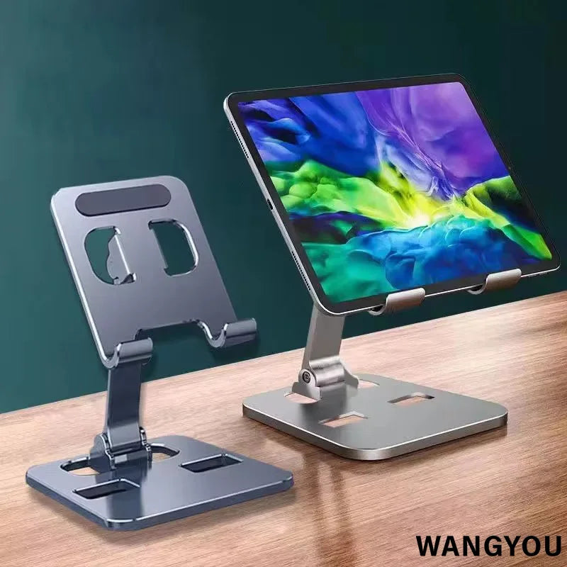 Universal Aluminum Alloy Foldable Desk Phone Holder Mount Stand For