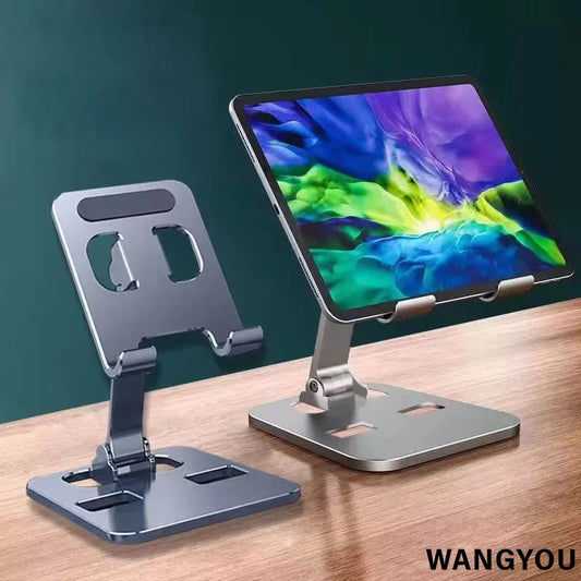 Universal Aluminum Alloy Foldable Desk Phone Holder Mount Stand For