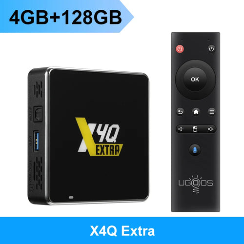 Ugoos X4Q Pro TV BOX Android 11 Smart TV Box S905X4 DDR4 4GB 32GB Wifi