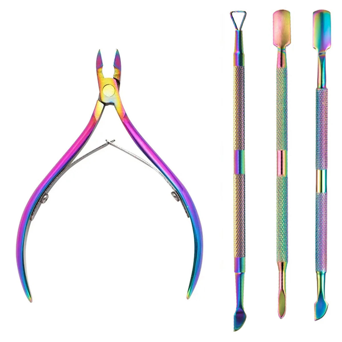 4 Pcs/Set Professional Stainless Steel Nail Cutter Scissor Nippers