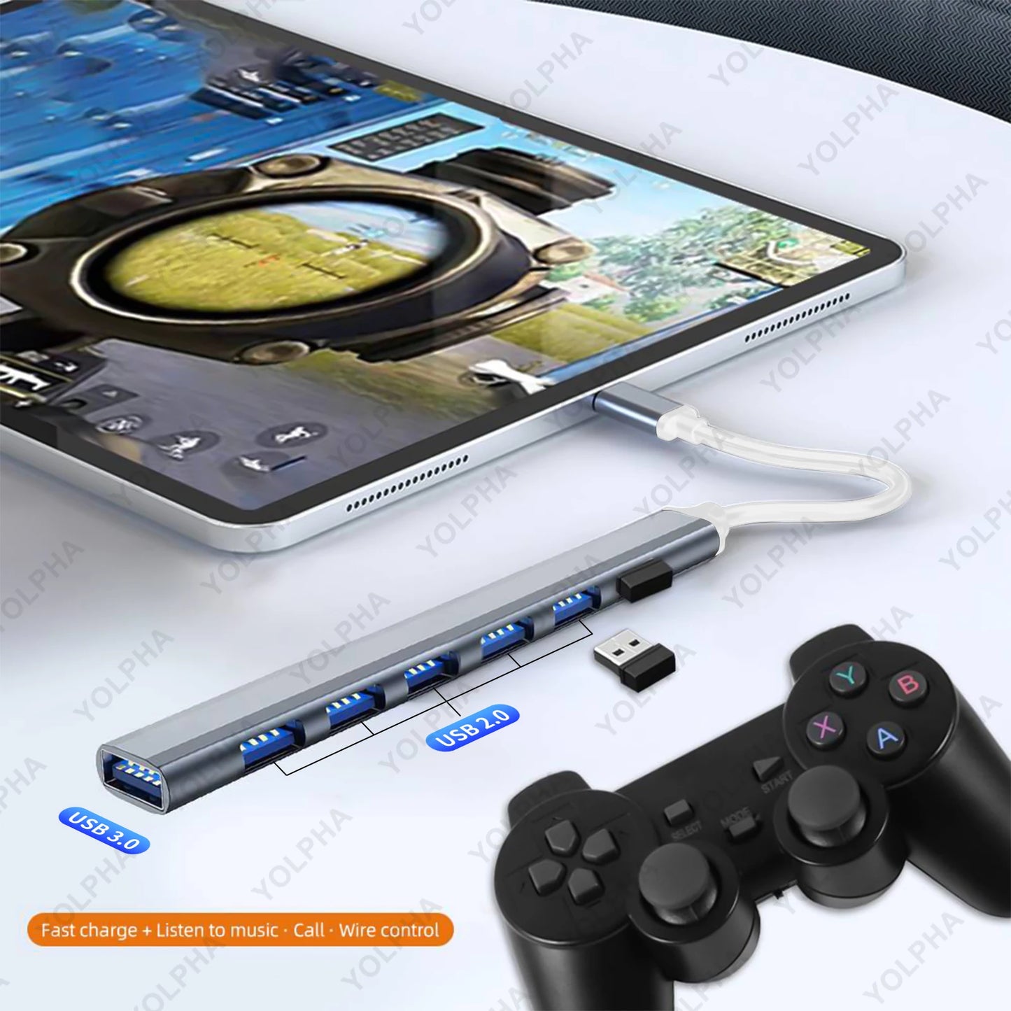 USB 3.0 HUB USB 2.0 HUB USB C HUB Type C HUB Multi Splitter High Speed