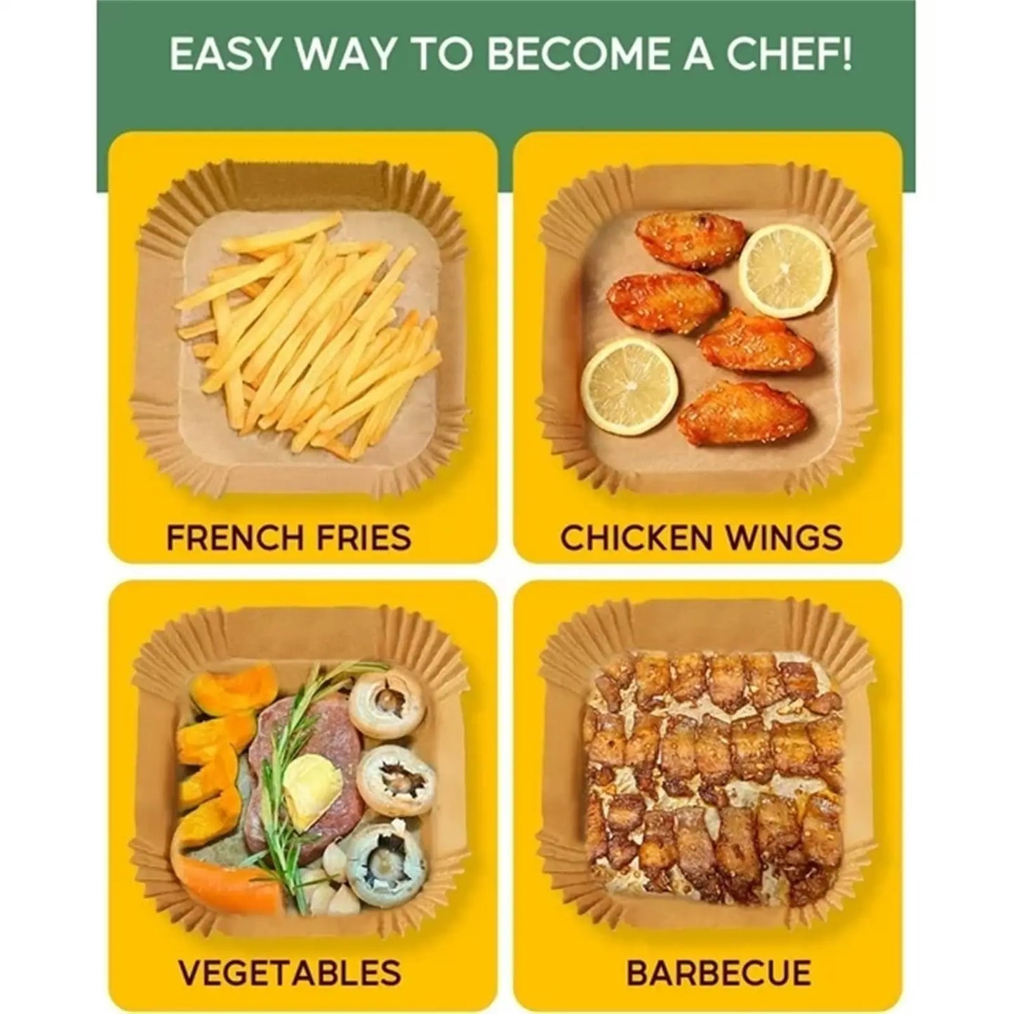 Air Fryer Paper Airfryer Disposable Containers Airfryer Baking Paper