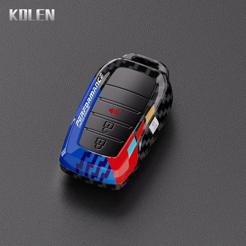ABS Carbon Fiber Car Key Case Cover For Toyota Corolla Land Cruiser
