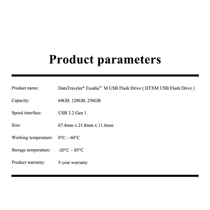 Kingston USB Pen Drive DTXON USB Flash Drive USB 3.2 PenDrives Black