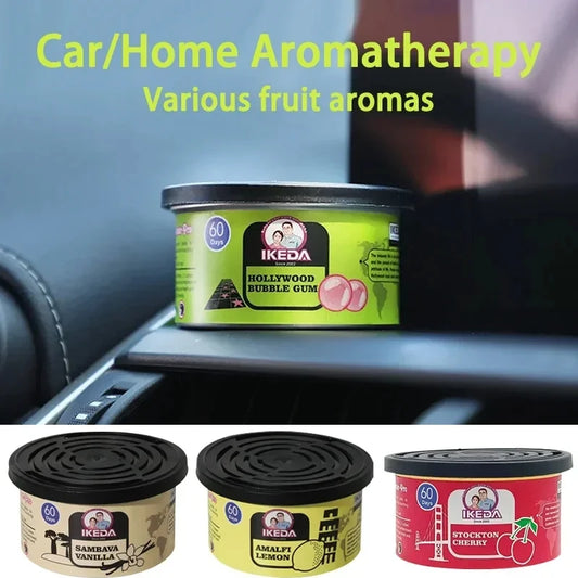 Car Air Freshener: 12 kinds Scent | Organic Cans | Odor Eliminator