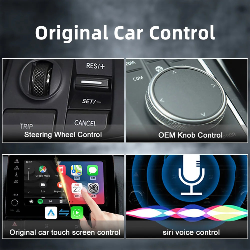 Car Mini AI Box for Apple Carplay Android auto Wireless Adapter Car