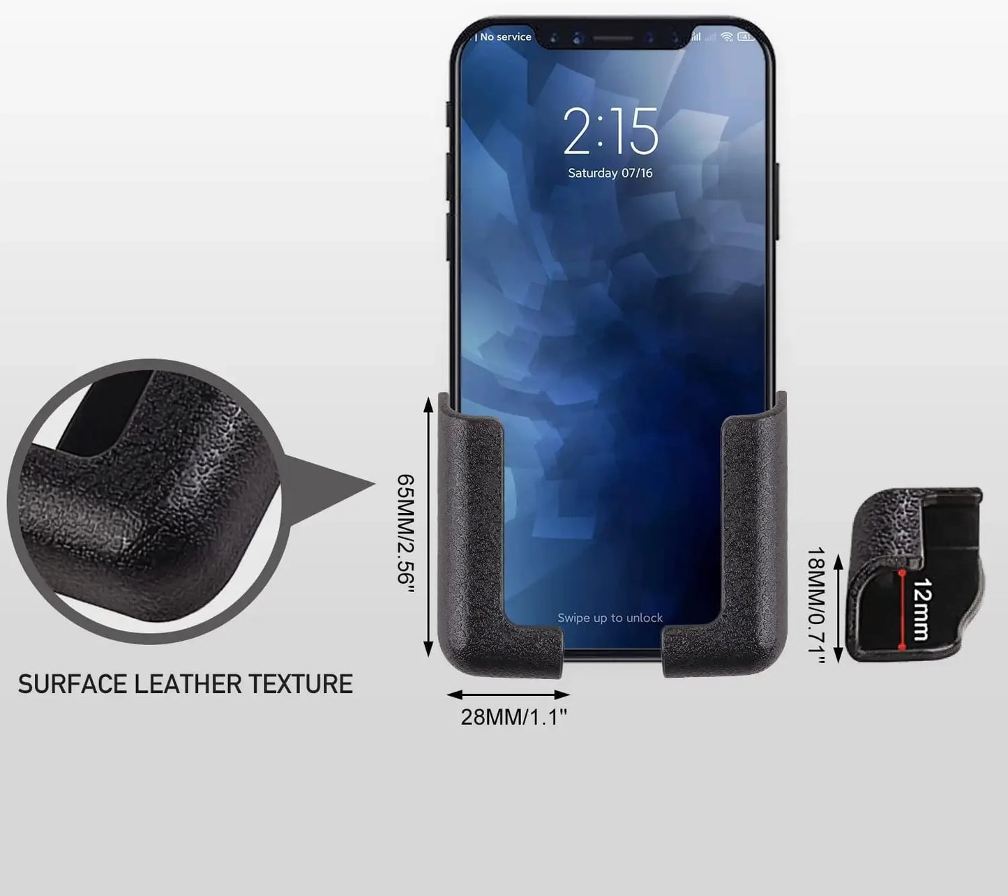 Car Wall Mount Phone Holder White Punch Free Wall Mobile Phones