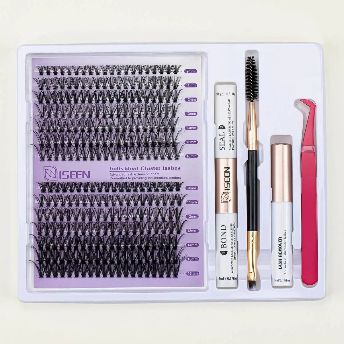 DIY Lash Extension Mix Styles Lash Clusters Individual with Bond&Seal