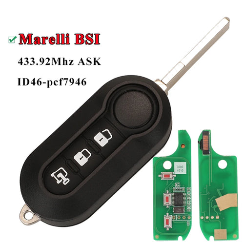 Delphi & Marelli Car Remote Key For Fiat MPV Bravo/Ducato 500 Doblo
