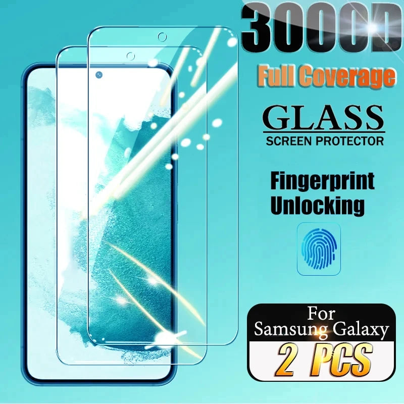 2PCS Fingerprint Unlocking Tempered Glass For Samsung Galaxy S24 Ultra