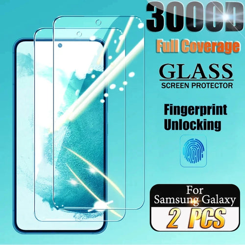 2PCS Fingerprint Unlocking Tempered Glass For Samsung Galaxy S24 Ultra