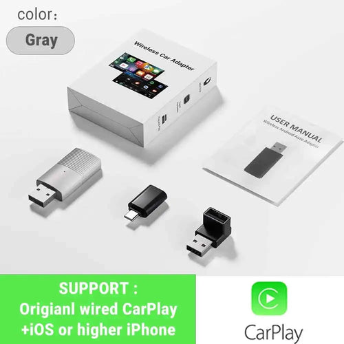NEW Wireless CarPlay Android Auto Wireless Adapter Smart Mini Box Plug