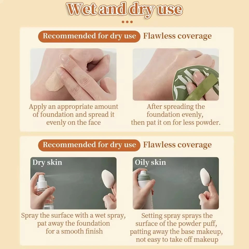 Soft Air Cushion Puff Makeup Blender Sponges Elastic Marshmallow