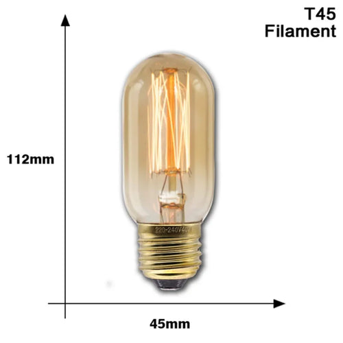 Retro Edison Bulb E27 220V 40W ST64 G80 T45 A19 Ampoule Vintage Edison