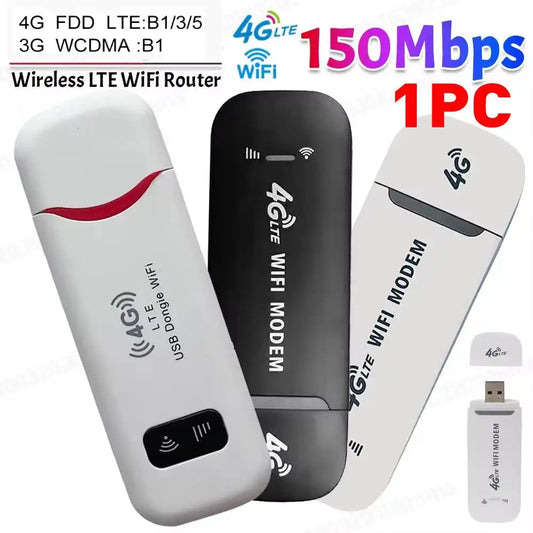 4G LTE Wireless USB Dongle Mobile Broadband 150Mbps Modem Stick 4G Sim