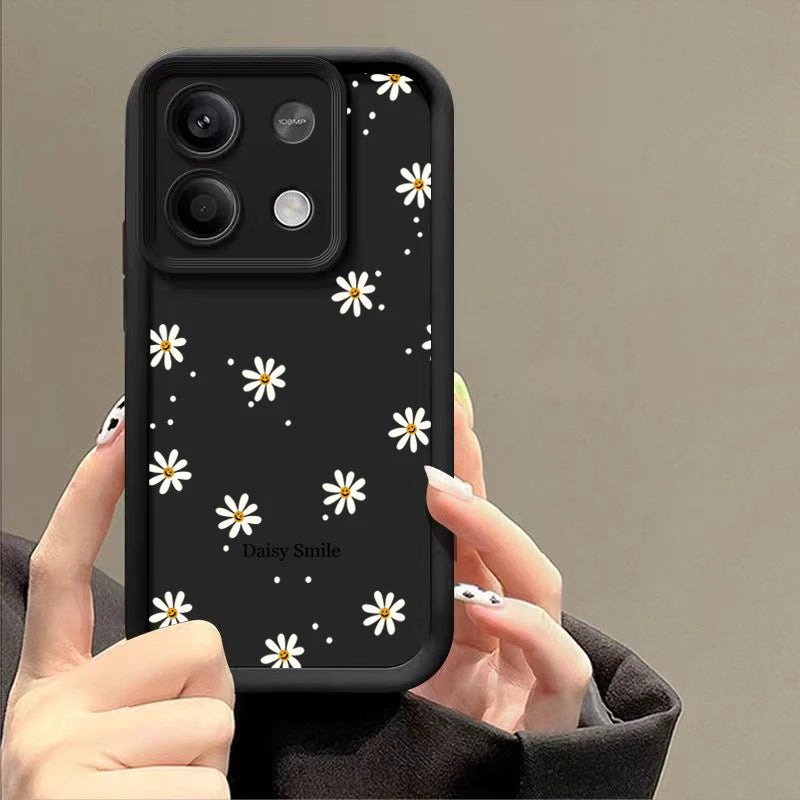 Daisy Flowers Matte Phone Case for Xiaomi Redmi Note 13 12 Pro Plus 4G