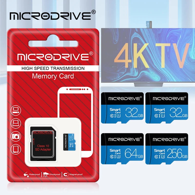 Class 10 Micro tf SD Card 256GB 128GB 64GB 32GB Micro TF Card 64 32