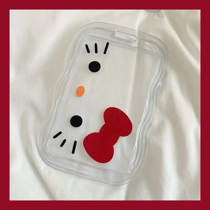 Kawaii Cartoon Hello Kitty Card Holder Cute KT Cat ID Card Student