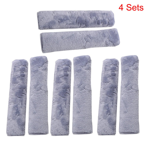 2Pcs Soft Plush Car Seat Belt Cover Shoulder Pad Winter Comfortable