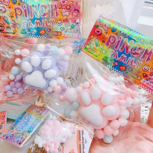 Squeeze Toy Squeeze Cat Paw Toys Cute Soft Abreact Relief Relax Toys