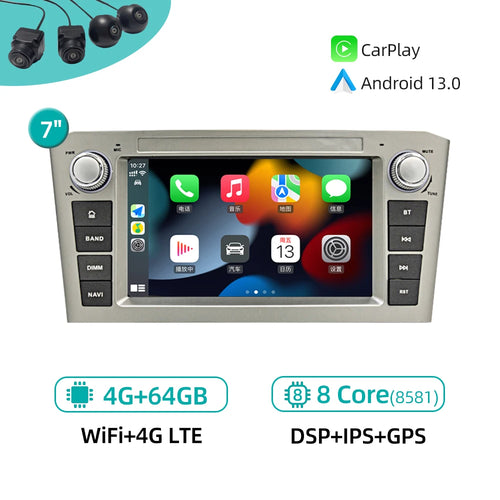 Car Multimedia Player CarPlay Android 13 Navigation GPS Navigation 4G