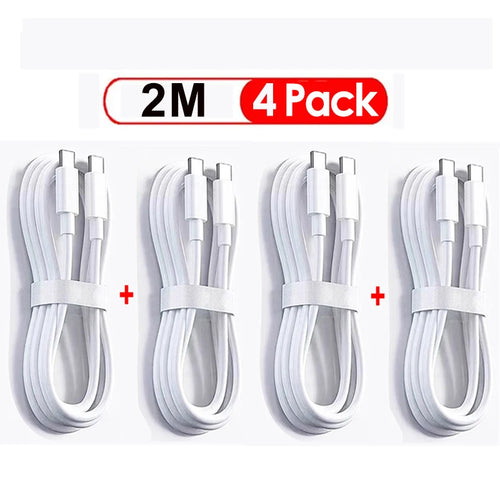 NNBILI 3-4Pcs 100W USB Type C To USB C Cable USB-C PD Fast Charging