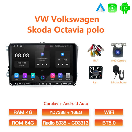 GATAXASKY 9" Car Radio multimedia player For VW Volkswagen Passat B7