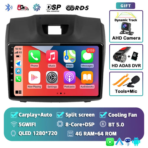 Android 14 Carplay Car Radio Multimedia For Chevrolet TrailBlazer 2012