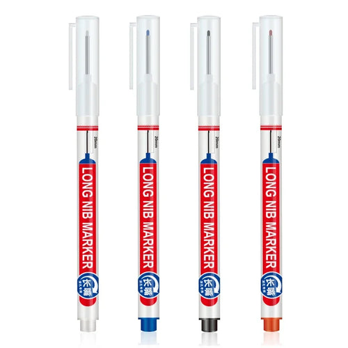 4Pcs/Set 20mm Deep Hole Long Nib Head Markers For Metal Perforating