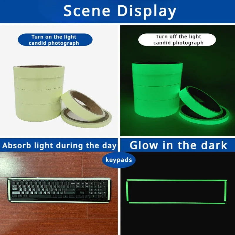 Luminous Tape Green Warning Ground Light Storage Stair Anti Slip