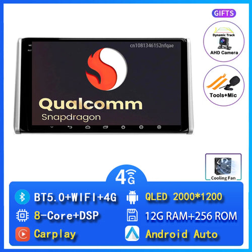 Android 14 Carplay Car Radio For Toyota RAV4 XA50 2018 2019 2020