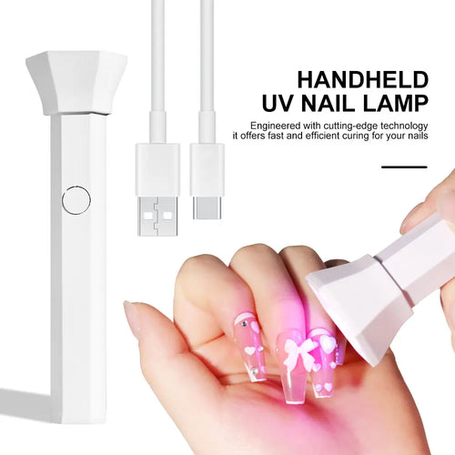 Portable Nail UV LED Lamp Rechargeable for Nails Gel Polish Drying