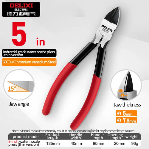 DELIXI ELECTRIC Nozzle Pliers  Electronic Pliers Industrial Scissors