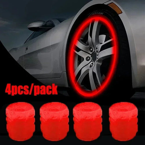 12Pcs Luminous Valve Motorcycle Bicycle Bike Car Wheel Tyre Hub Cap