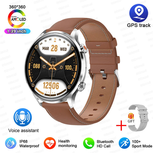 2025 New Smartwatch Women AMOLED HD Screen Always On Display Bluetooth