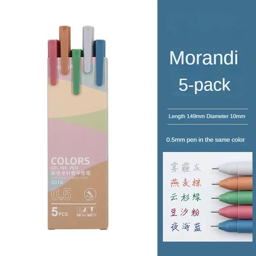 30 Colors Hand Account Gel Pen Morandi Macaron Retro Color Gel Pen Ins