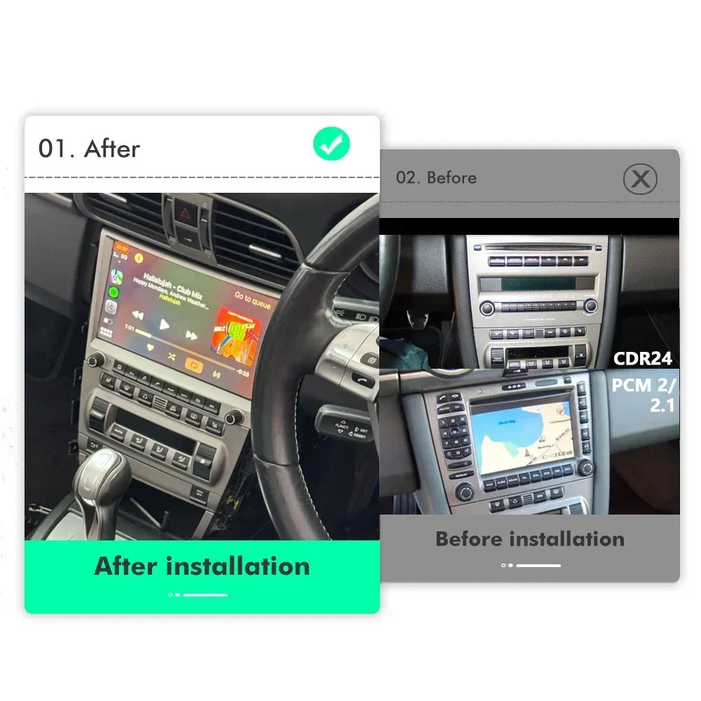 7862 720P Auto Android 13 12G+256G Car Radio GPS Player 4GB Carplay