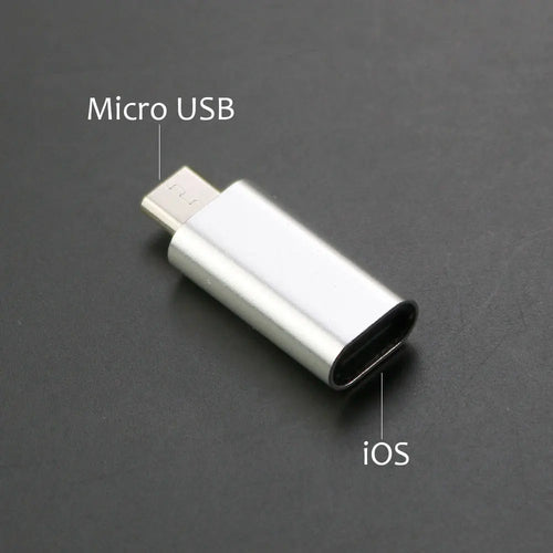 YUXI Silver 1PCS  Micro USB to Converter Adapter For iPhone X 8 7 6