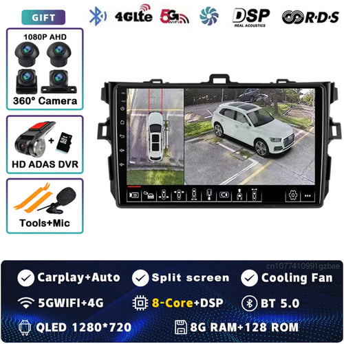 Android 14 Car radio Navigation Multimedia Player For Toyota Corolla