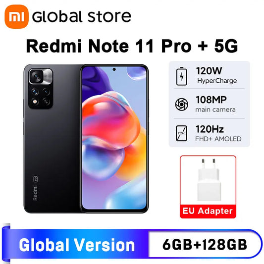 Global Version Xiaomi Redmi Note 11 Pro+ 5G 6GB RAM 128GB ROM