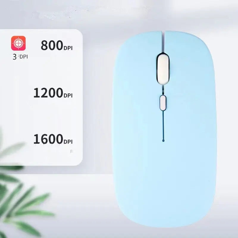 Macaron Rechargeable Wireless Bluetooth Mouse 2.4G USB Mice For